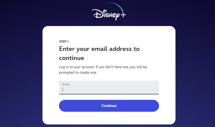 Connectez-vous à Disney Plus 