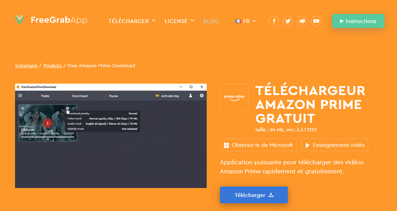 FreeGrabApp Amazon Video Downloader