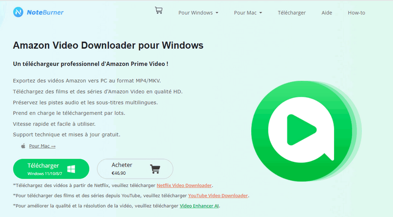 NoteBurner Amazon Video Downloader