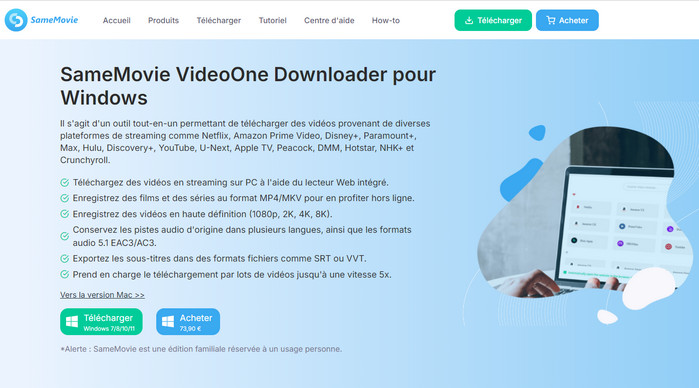 SameMovie VideoOne Downloader