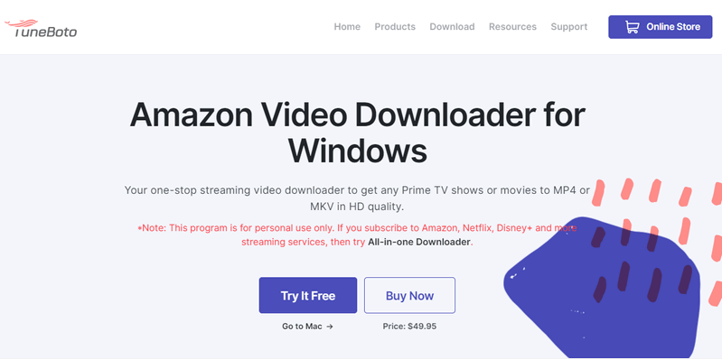 TuneBoto Amazon Video Downloader