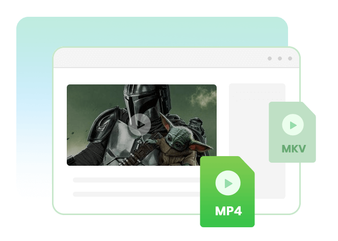 Enregistrez des fichiers MP4/MKV de haute qualité